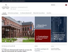 Tablet Screenshot of lille.tribunal-administratif.fr