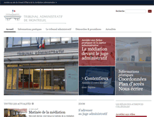 Tablet Screenshot of montreuil.tribunal-administratif.fr