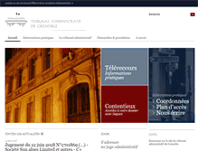 Tablet Screenshot of grenoble.tribunal-administratif.fr