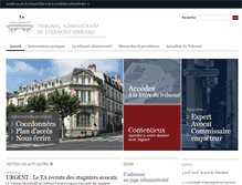 Tablet Screenshot of clermont-ferrand.tribunal-administratif.fr