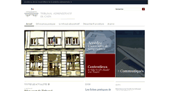 Desktop Screenshot of caen.tribunal-administratif.fr