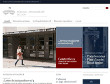Tablet Screenshot of lyon.tribunal-administratif.fr